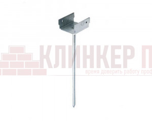 Держатель конькового бруса типа ГВОЗДЬ, оцинковка, 50x180мм